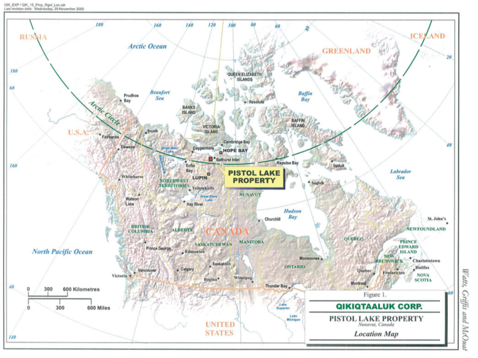 Pistol Lake Location Map